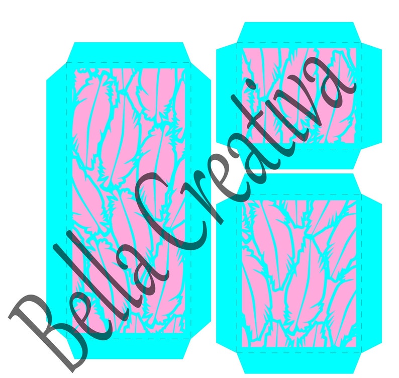 Feathers SVG Window Pockets Add On to Complement the Esencia SVG Mini Albm