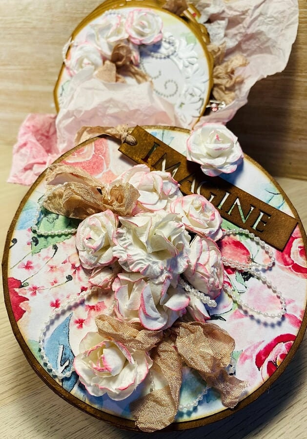 Hat Box & Circular Mini Album SVG Cutting Files for Etsy