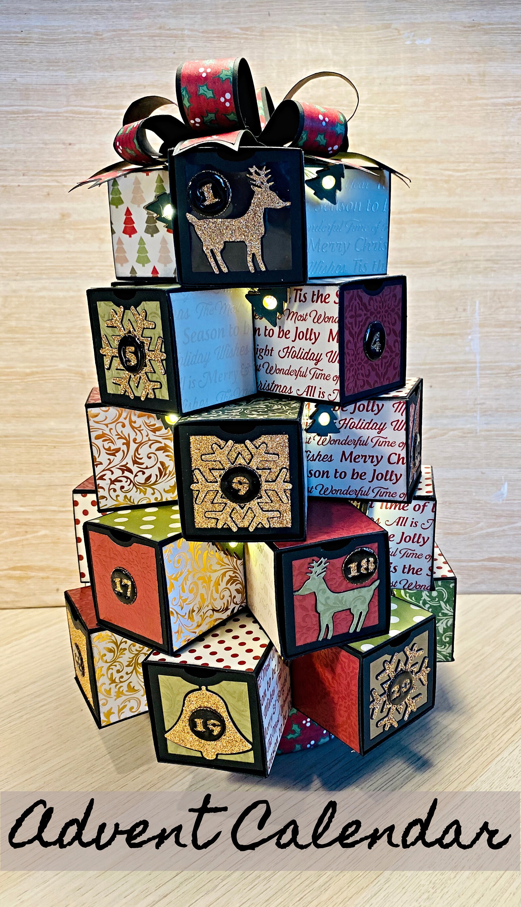 Advent Calendar SVG Cut Files for Electronic Cutting Etsy Ireland