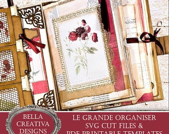 Le Grande Organiser - SVG Files and Printable Templates with Video Tutorials