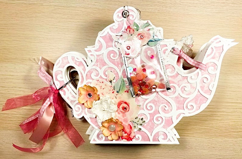 Download Tea Set SVG File for Mini Albums & Cards Cut Files for | Etsy