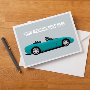 Personalised TVR Griffith Fan Art Greetings Card, Birthday Card, Anniversary Card,
