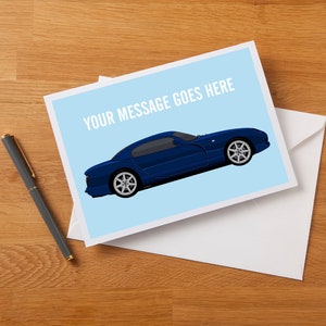 Personalised TVR Cerbera inspired Greetings Card, Birthday Card