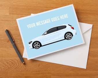 Personalised 1 Series Fan Art Greetings Card, Birthday Card