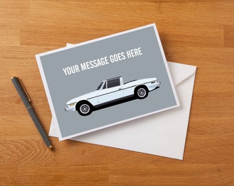 Personalised Triumph Stag Fan Art Greetings Card