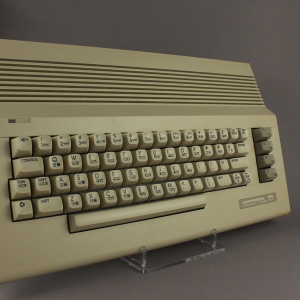 Acryl Aufsteller, Displayständer für Commodore 64 C64 II