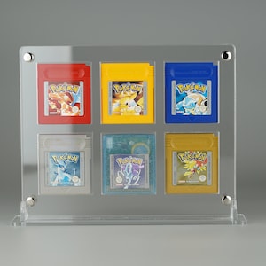 Acrylic Display Stand for 6 Nintendo Gameboy Classic and Color Modules