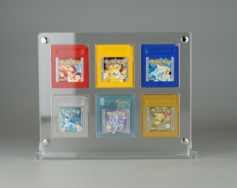 Acrylic Display Stand for 6 Nintendo Gameboy Classic and Color Modules