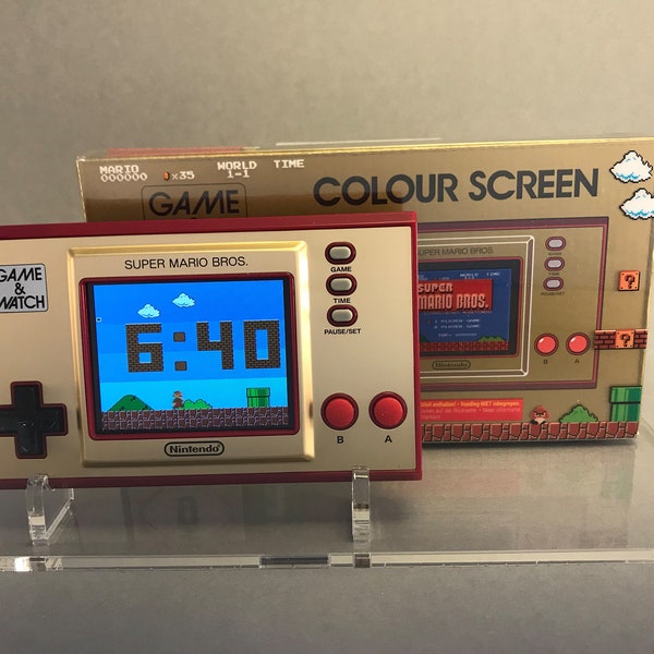 Acrylic Display Stand for Nintendo Game & Watch: Suer Mario Bros. Box