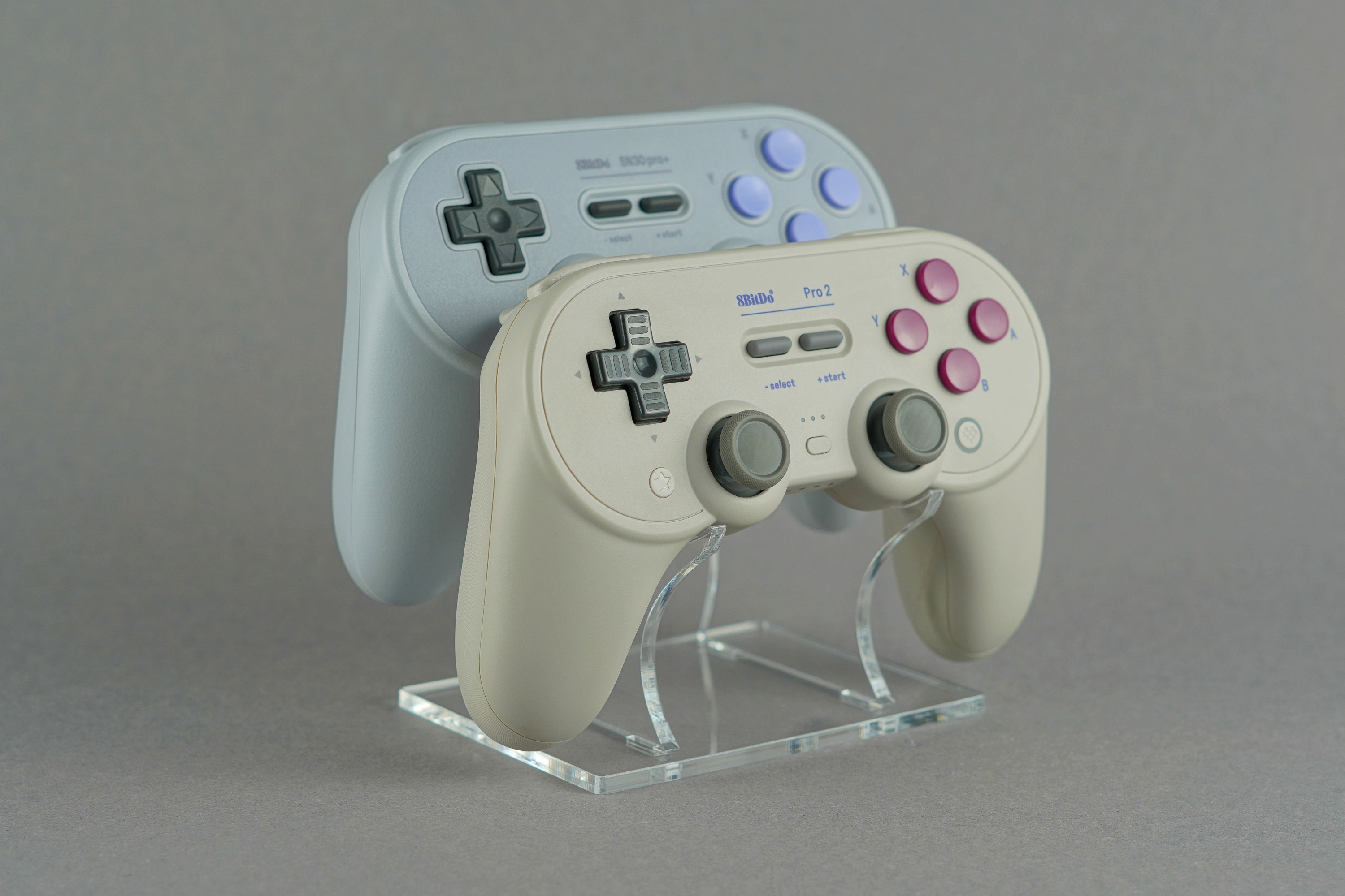 Acrylic Duo Display Stand for 8bitdo SN30 Pro Controller 