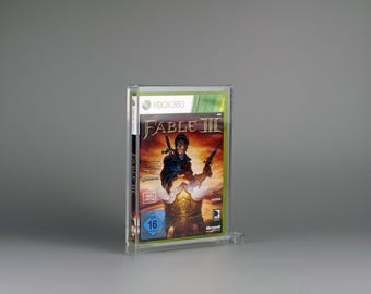 Acrylic Display Case for Microsoft XBOX 360 Boxed Game with UV-Protection