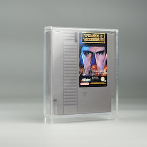 Acrylic Display Case Box for Nintendo NES Game Module Cartridge with UV-Protection