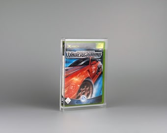 Acrylic Display Case for Microsoft XBOX Classic Boxed Game with UV-Protection