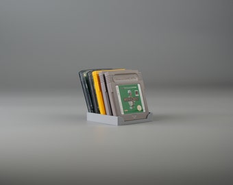 Display Stand for 5 Nintendo Gameboy Classic, Color and Advance Game Modules and Cartridges