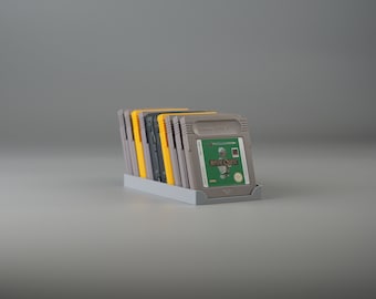 Display Stand for 10 Nintendo Gameboy Classic, Color and Advance Game Modules and Cartridges