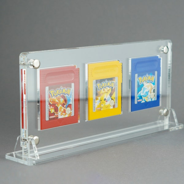 Acryl Aufsteller, Display für 3 Nintendo Gameboy Module