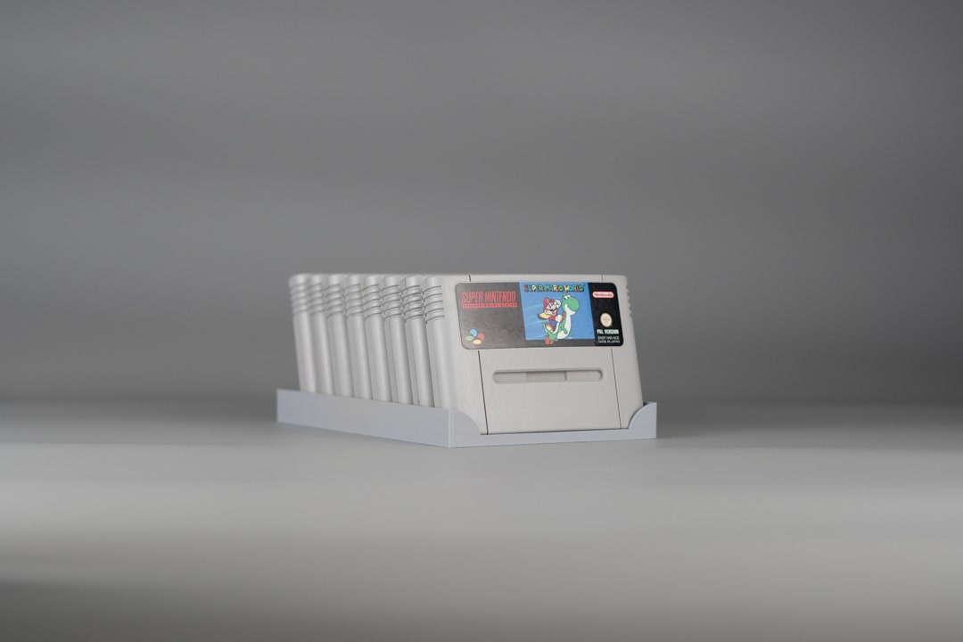 Display Stand for 9 Super Nintendo SNES Game Modules and Cartridges - Etsy