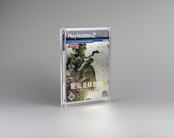 Acrylic Display Case Box for Sony Playstation PS2 Game Box with UV-Protection