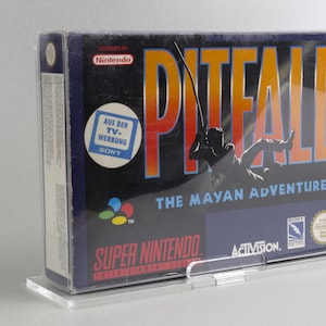 Acrylic Display Stand for Super Nintendo Game Box (PAL)