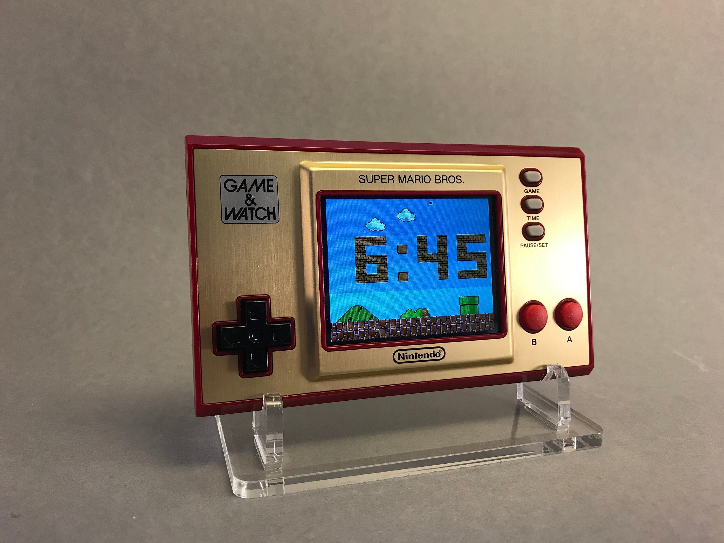 Super Mario Game & Watch Shelf MEGA Wall Mount/desk Stand 