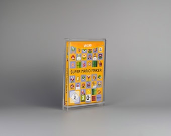 Acrylic Display Case Box for Nintendo WiiU Game Box with UV-Protection