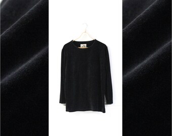 black velour jumper
