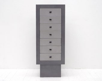 Settimanale Chest of drawers / Tallboy by Matteo Thun for Bieffeplast, 1985