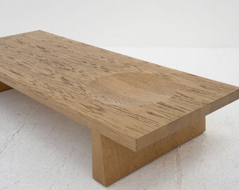 Oak Japanese Style Coffee Table after Alan Peters