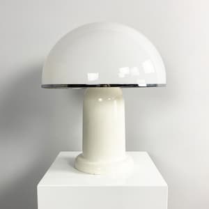 Large Plexiglass Mushroom Table Lamp by Groupe Habitat, France, c.1970