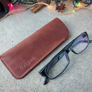 Glasses case Leather case Eyeglasses case Sunglasses case Glasses holder Personalized glasses case Eyeglass cases Custom case Handmade case