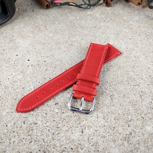 Leather watch strap Leather watch band Handmade Men&#39;s watch strap 20mm 22mm 24mm watch strap Brown watch strap Custom watch strap For man
