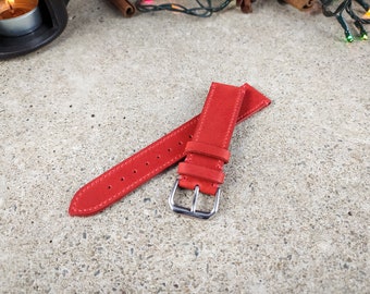 Leather watch strap Leather watch band Handmade Men's watch strap 20mm 22mm 24mm watch strap Brown watch strap Custom watch strap For man