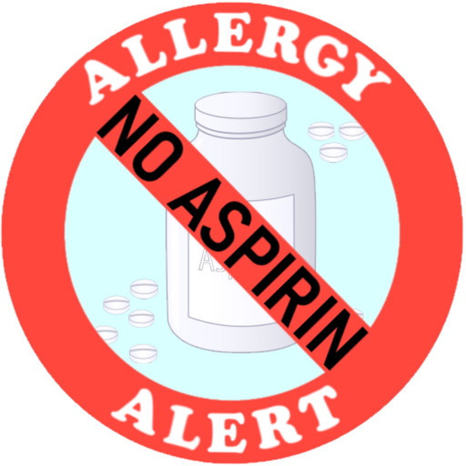 Allergy Alert Badge Allergy Alert Key ring Allergic to Etsy