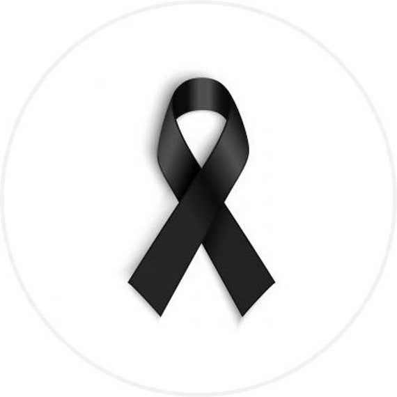 Black Ribbon Badge Funeral Mourning Ribbon Badge PRINCE PHILIP Etsy