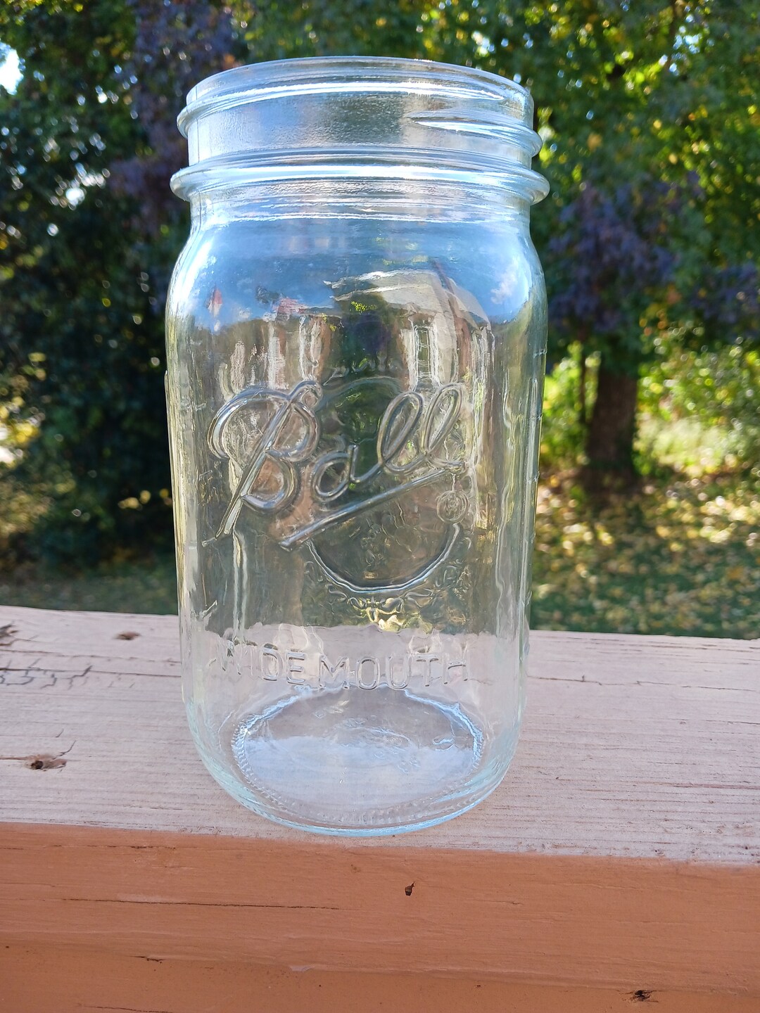 Ball Wide Mouth Mason Jar 67A Embossed 800ml No Lids or Rings 1975