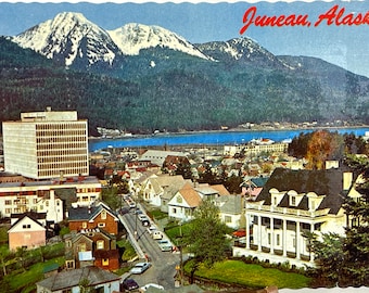 Juneau Alaska Capital Edificio federale Palazzo del Governatore RPPC Dimensioni continentali