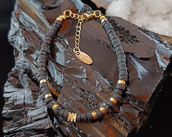 Lava Rock Reykjavik - Gold Lava Stone Bracelet