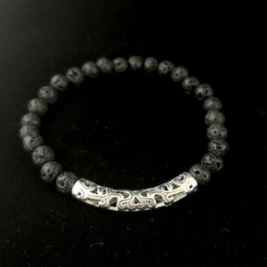 Frigg – lavaarmband – handgemaakt in IJsland