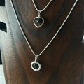 Small Lava Stone Necklace - 2 types: Heart shape and Circle shape - 6mm Lava Stone product logo