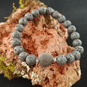 Lava Rock Bracelet with Lava Heart image 3