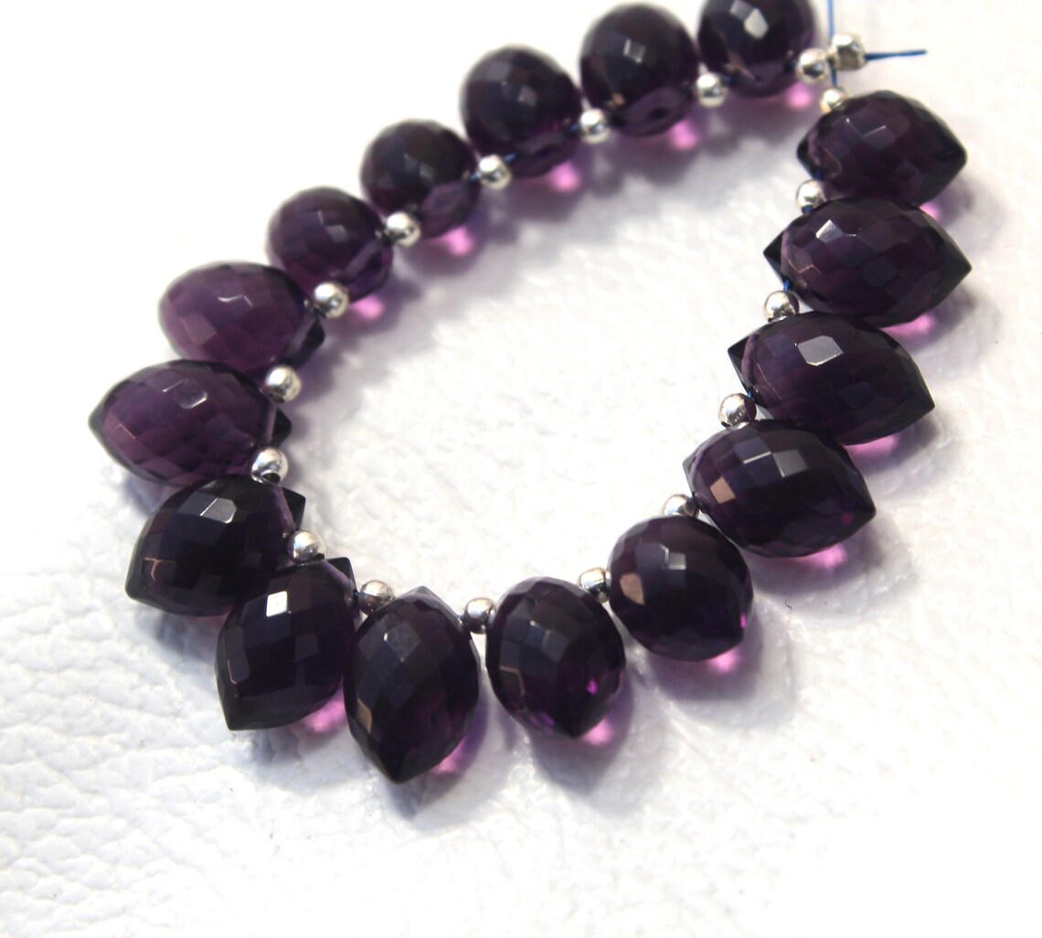 8 Pieces Amethyst quartz gemstone loose amethyst beads Etsy
