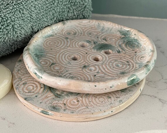 Ceramic Draining Soap Dish, ‘Achnabreac’