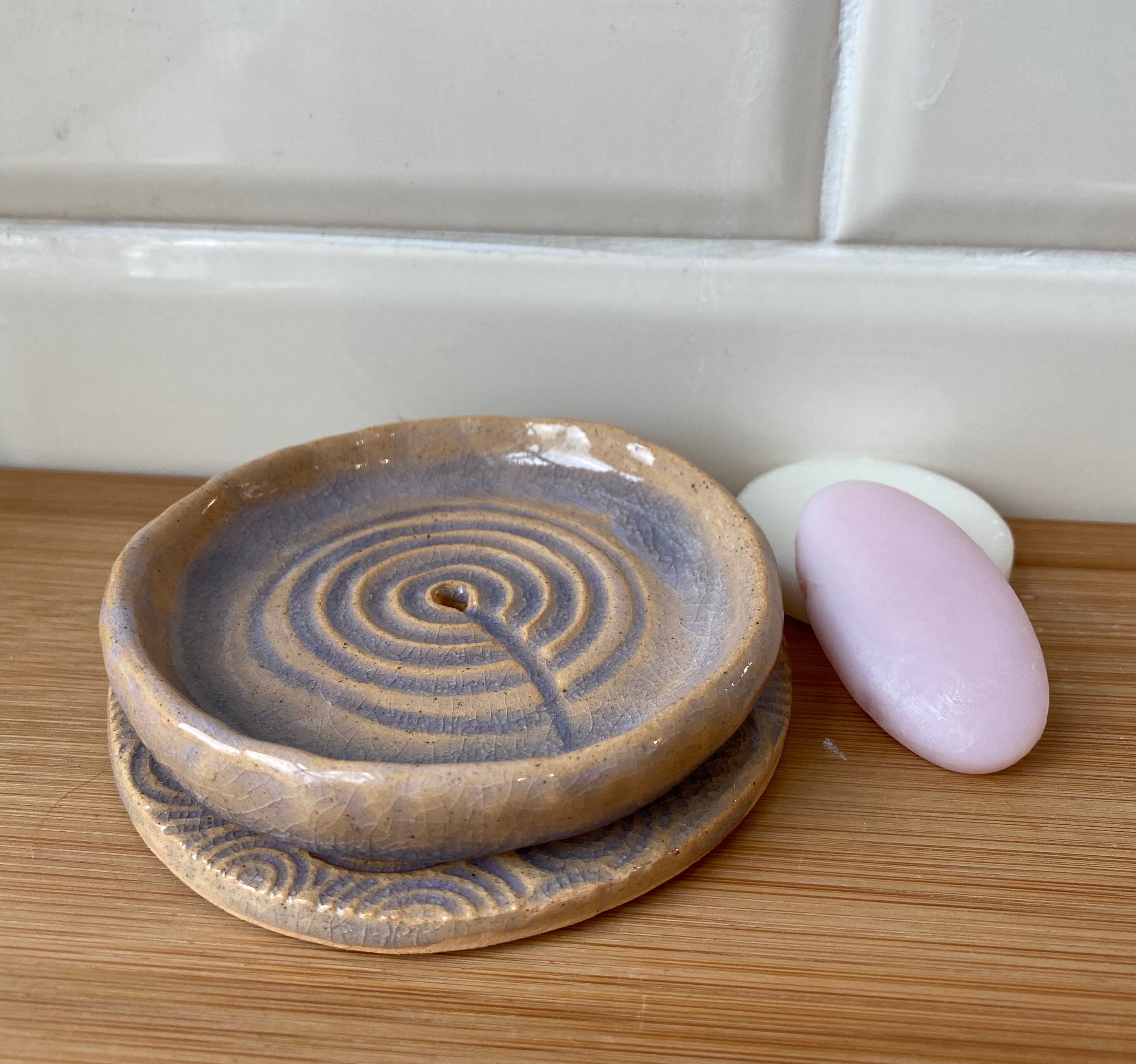 Ceramic Draining Soap Dish, ‘Achnabreac’