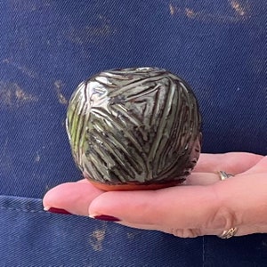 Tiny Ceramic Pot, ‘Ancient Landscape’