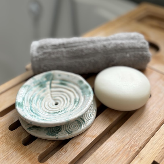 Ceramic Draining Soap Dish, ‘Achnabreac’