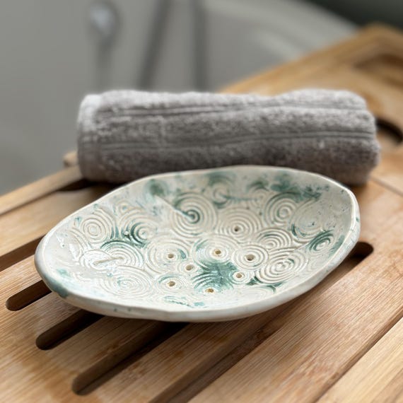 Ceramic Large Soap Dish, ‘Achnabreac’