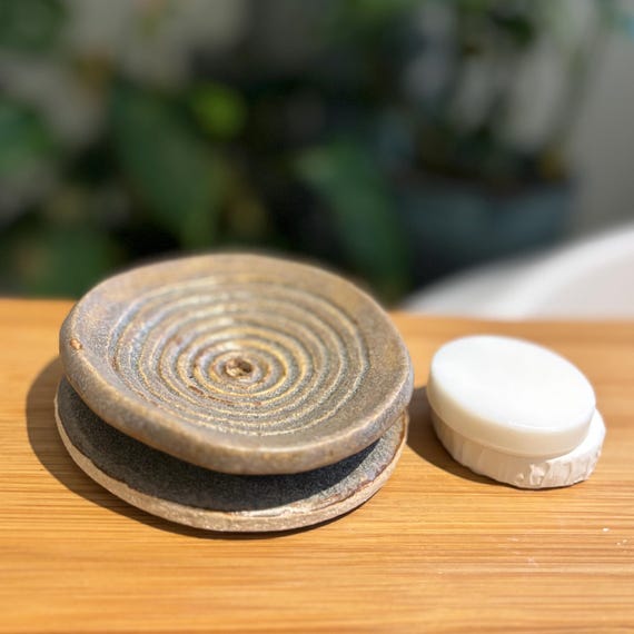 Ceramic Draining Soap Dish, ‘Achnabreac’