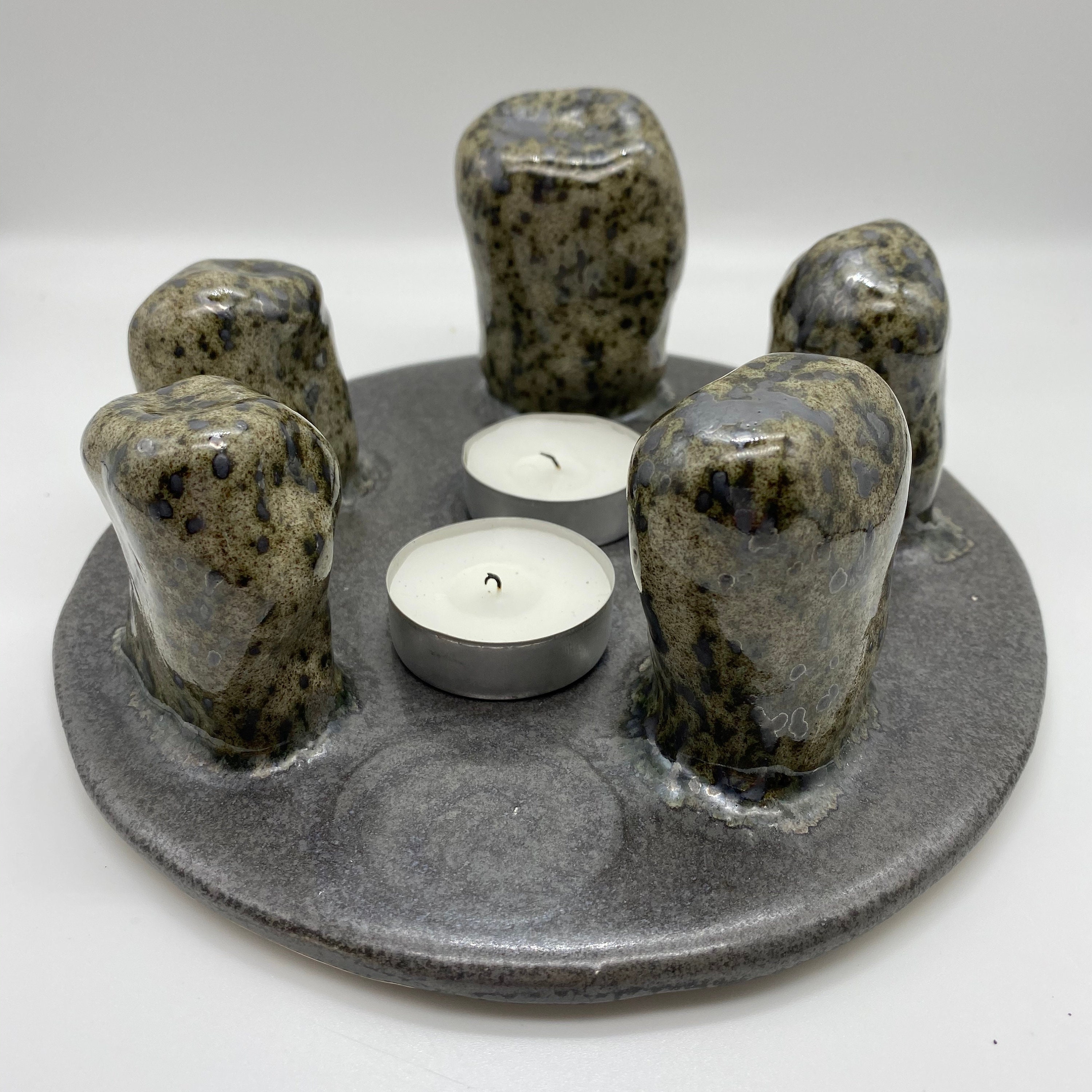Ceramic Candle Holder, ‘Solstice’