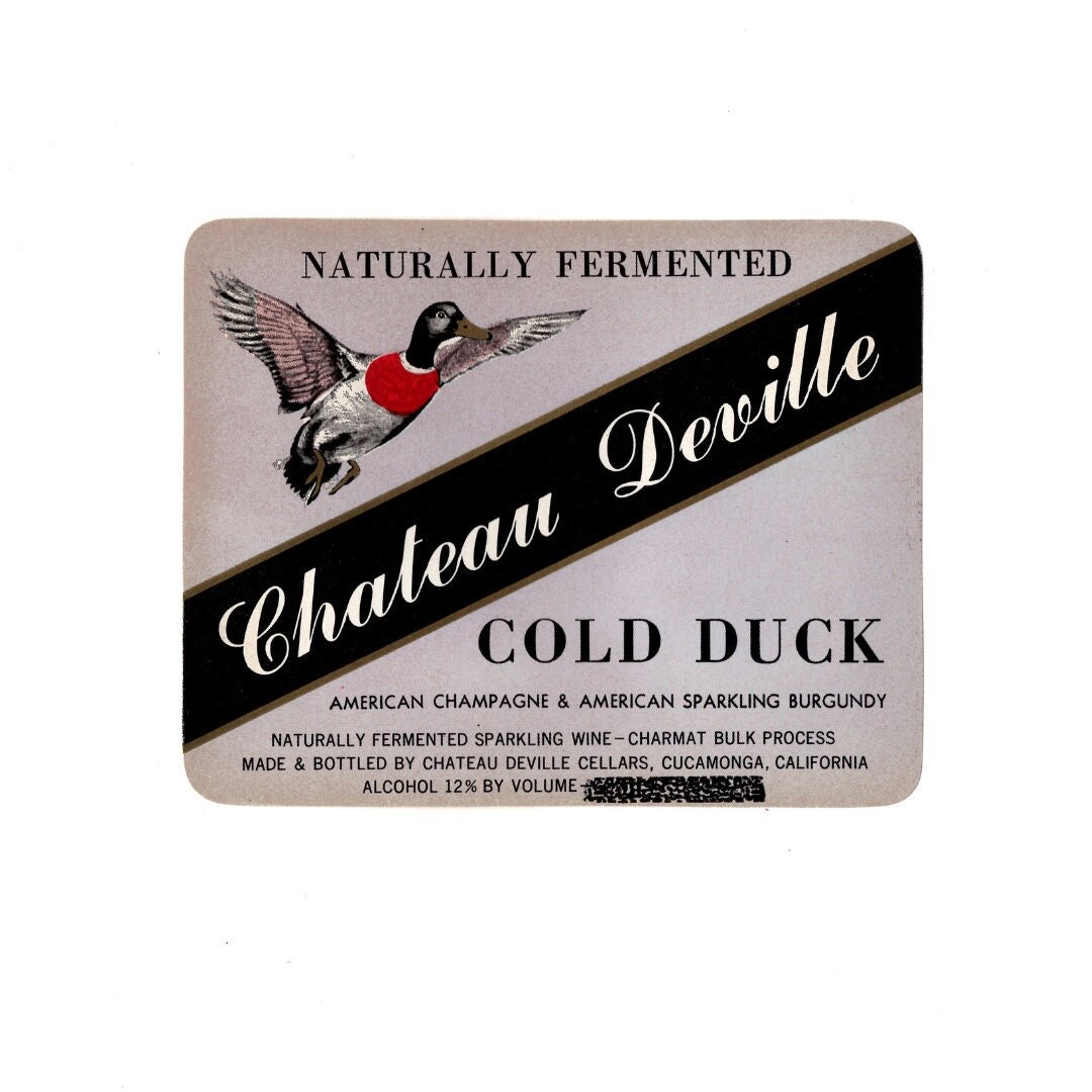 Vintage Chateau Deville Cold Duck Champagne Label From - Etsy