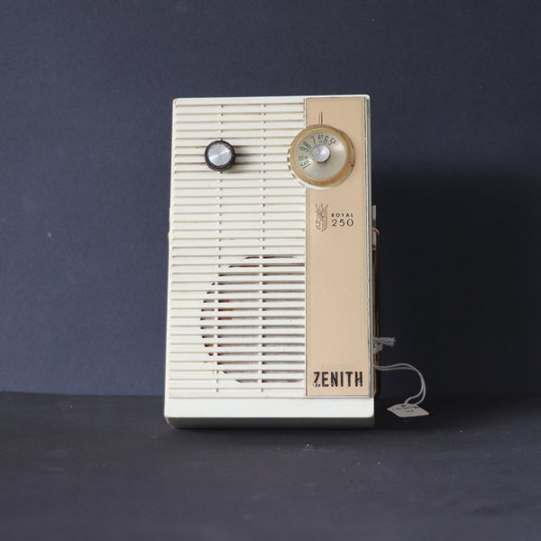 Vintage Zenith Royal 250 Transistor Radio from 1959